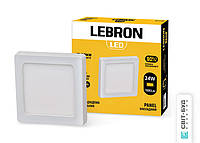 LED светильник Lebron L-PSS-2465, 24W, накладной, 6500K, с блоком питания