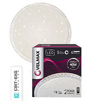 LED світильник VELMAX V-CL-Crystal, 40W, smart, 3000K-6500K, 3200Lm, пульт Дистанційного Управління