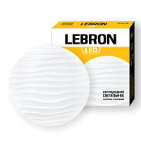 LED светильник Lebron L-CL-WAVE, 24W, 4100K, 1680Lm, d.340mm