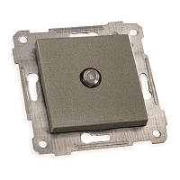 Механізм розетки телевізійної TV "тато", RITA, Mutlusan, "графіт"