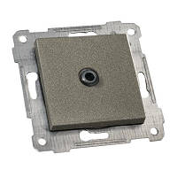 Механізм розетки Супутн. телебої. SAT прохідна, RITA, Mutlusan, "графіт"