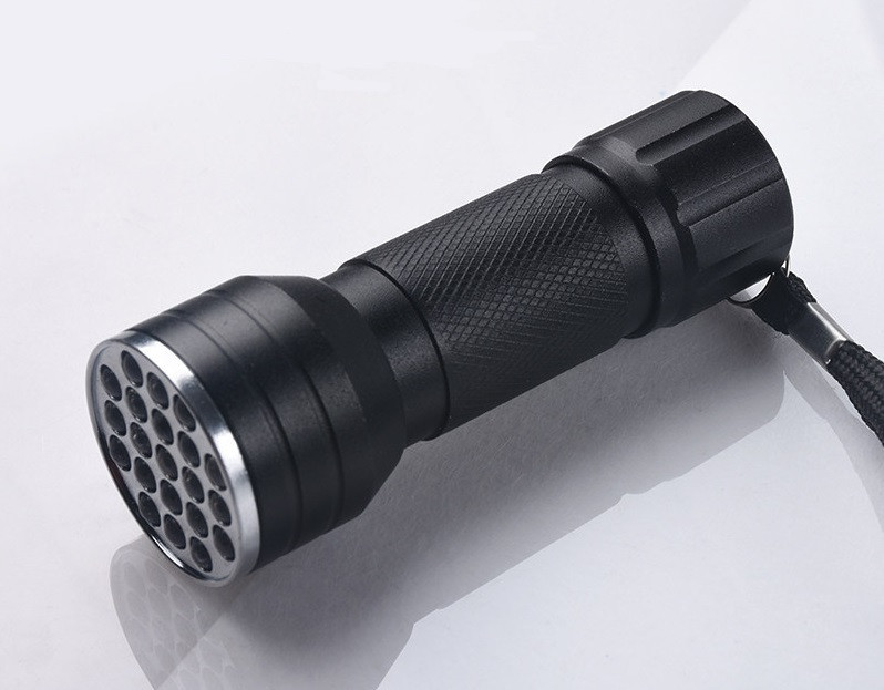 Ультрафіолетовий ліхтарик, 21 LED, фото 1