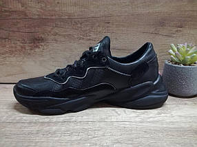 Чорні чоловічі кросівки з натуральної шкіри ТМ EXTREM 2007/190 Харків, фото 2