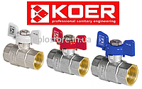 Кран латунный шаровый Koer 1/2” KR.217 ГГБ (Чехия)