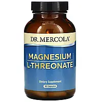 Dr. Mercola, Магний L-треонат, Magnesium L-Threonate, 90 капсул