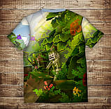 Футболка з 3D принтом Minecraft Джунглі Дитячі і дорослі розміри ВСІ Розміри, фото 2