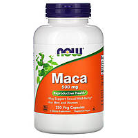 Now Foods, Maca (250 капс. по 500 мг), мака перуанская