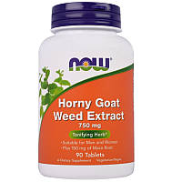 Now Foods, Horny Goat Extract (90 таб.), Горянка + маку перуанська