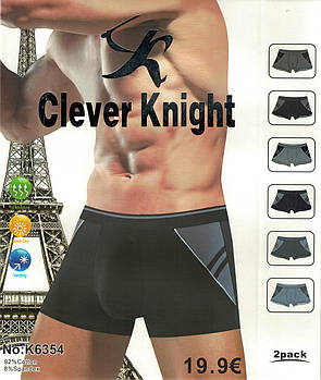 Труси чоловічі боксери бавовна Clever Knight, розміри XL-4XL, 6354