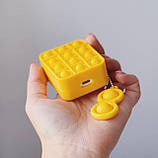 Чохол для навушників AirPods 1/2 Pop It Поп іт жовтий (1), фото 4