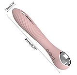 Стимулюючий комбінований вібратор,інтимні вібро іграшки, фото 7