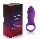 Вібро кільце з шипами, насадка з вібрацією на член, інтимні іграшки стимулятори, фото 7