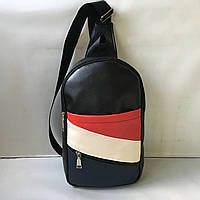 Стильная мужская сумка барсетка черная через плечо длинная и короткая ручка оптом