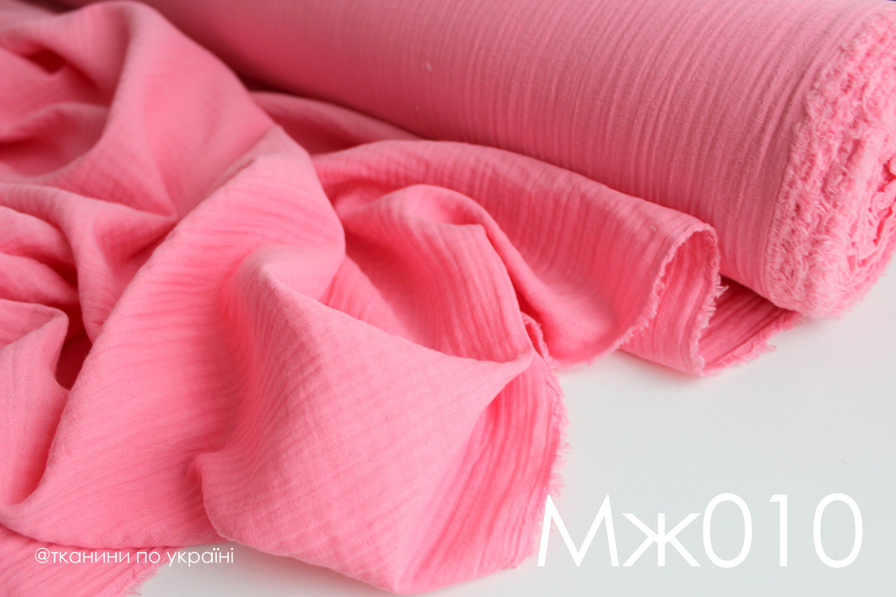 Тканина Муслін жатка рожевий, фото 1