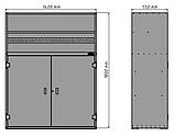 Шафа для інструменту 1400 х 1800 х 550 мм, фото 4