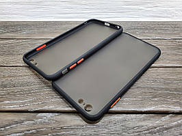 Протиударний матовий чохол для iPhone 6 6s Plus чорний бампер