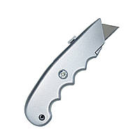 Нож строительный трапеция Mastertool, нож канцелярский металлический выдвижной