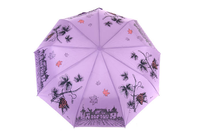 Купить Стильный однотонный женский зонт с архитектурой, цена 600 ...