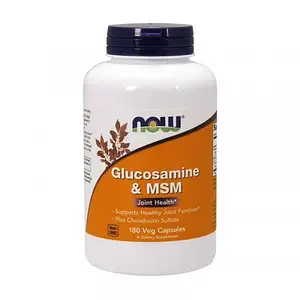 Глюкозамін МСМ Now Foods Glucosamine & MSM 180 veg caps