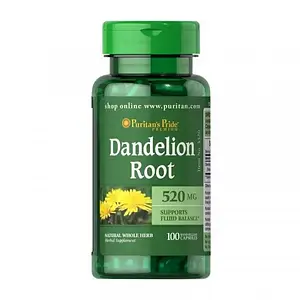 Корень одуванчика Puritan's Pride Dandelion Root 520 mg 100 caps
