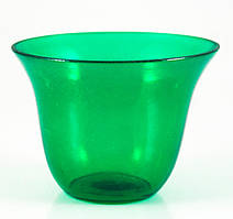 Склянка СОФРІНО для лампад зелений без конуса, об'єм 200 мл. Скло, забарвлення, гладкий. № 4 гл.
