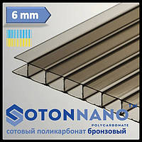 Стільниковий полікарбонат Soton Nano 4 мм Прозорий