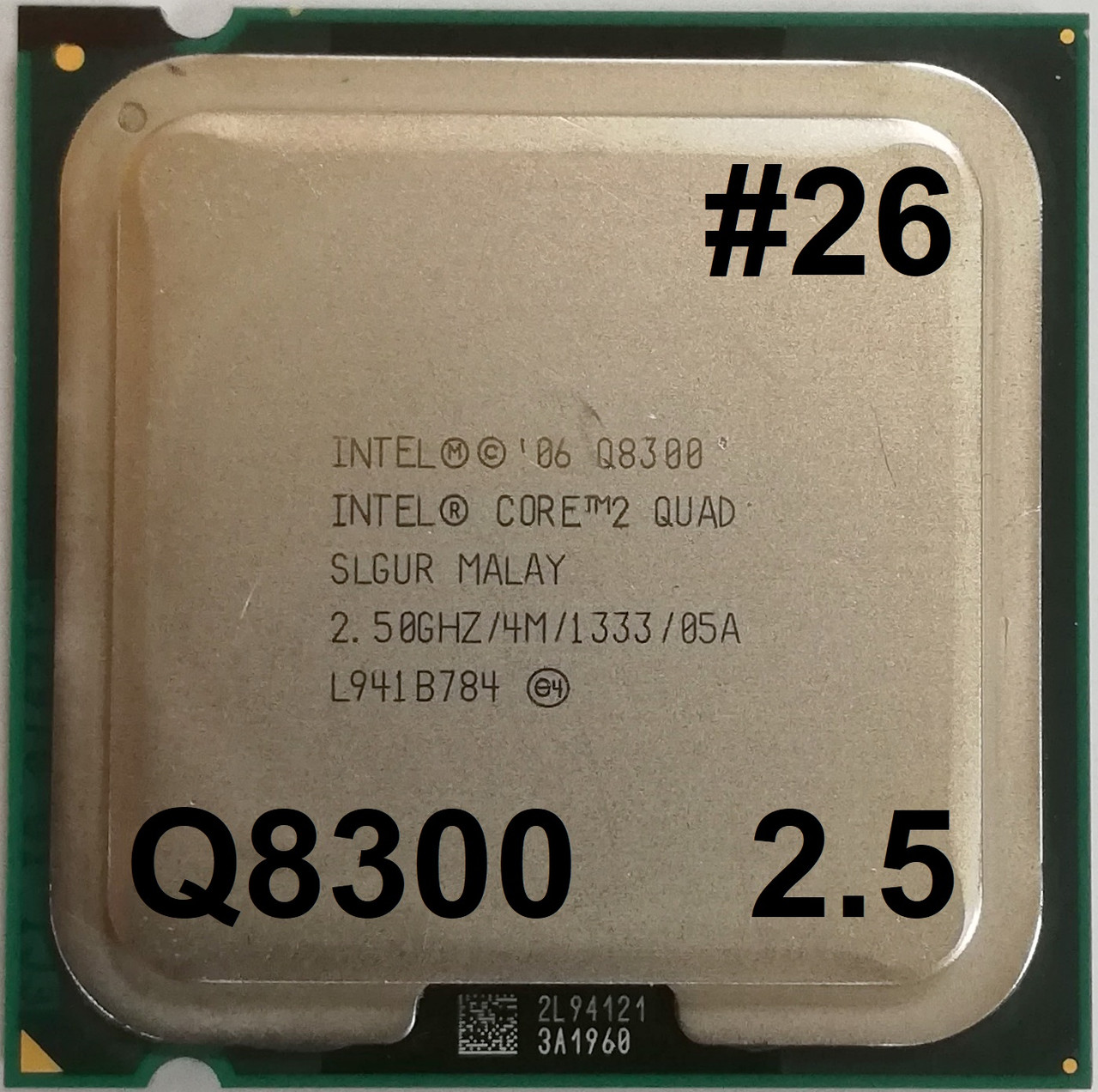 Процесор ЛОТ#26 Intel Core 2 Quad Q8300 R0 SLGUR 2.5 GHz 4M Cache 1333 MHz FSB Socket 775 Б/У