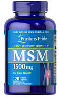Метилсульфонілметан Puritan's Pride MSM 1500 mg 120 таб