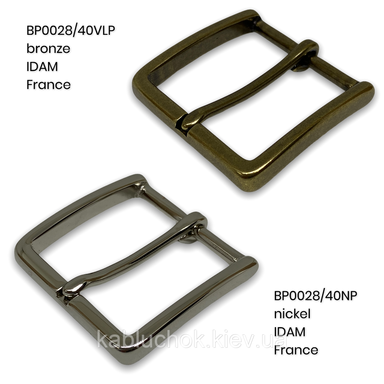 Пряжка пасова IDAM BR0028/40NP, ширина 40 мм (2 кольори на вибір)