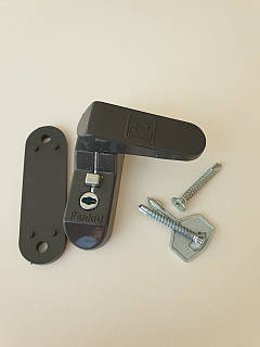 Блокіратор на вікна антидетка Penkid з кнопкою і ключем антрацит