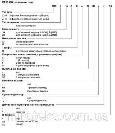 ZMR 110 CR Е230 лічильник електроенергії, фото 2