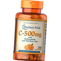 Вітамін С Vitamin C-500 mg with Bioflavonoids and Wild Rose Hips 250 таб, фото 4