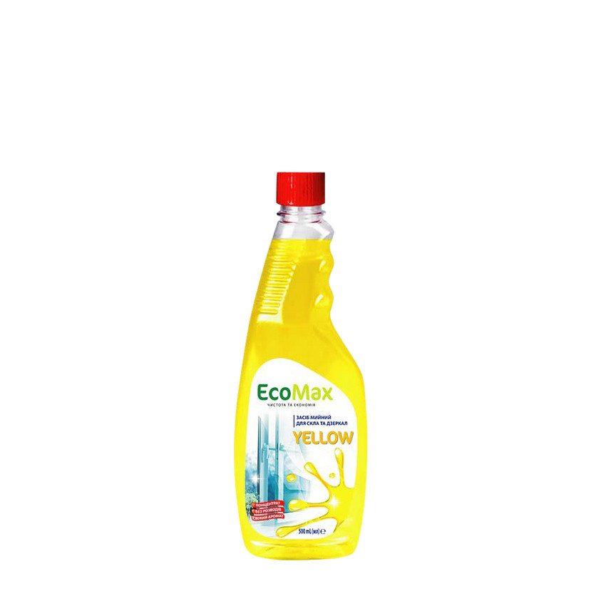 Засіб для миття дзеркал та скла EcoMax 0,5 л Yellow