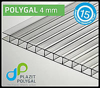 Поликарбонат сотовый 4 мм "Полигаль-Стандарт"