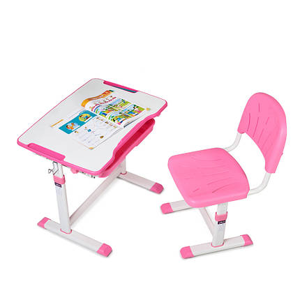 Дитяча зростаюча парта зі стільчиком Cubby Sorpresa Pink, фото 1