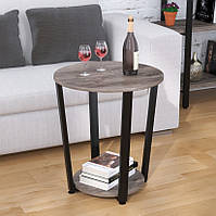 Журнальний кавовий вуличний столик лофт D-50 Loft Design Дуб Палена