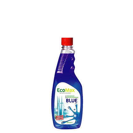 Засіб для миття дзеркал та скла EcoMax 0,5 л BLUE, фото 1