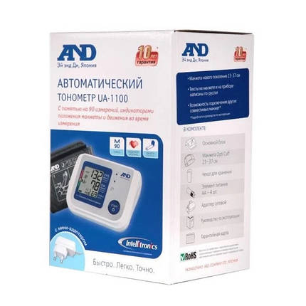 Автоматичний тонометр A&D Medical UA-1100, A&D Medical, Японія, фото 3