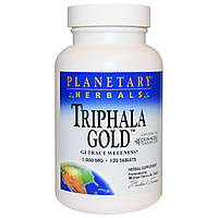 Planetary Herbals, Triphala Gold (120 таб. по 1000 мг), трифала