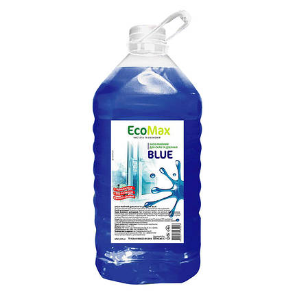 Засіб для миття скла та дзеркал EcoMax 5л ПЕТ BLUE, фото 1