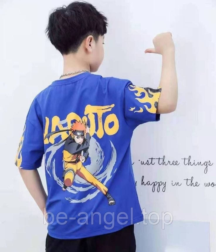 Футболка синя NARUTO, фото 1