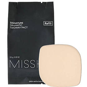 Змінний блок для пудри Missha Signature Dramatic Twoway Pact (Refill) SPF25/PA++ Тон Vanila, 9,5 г