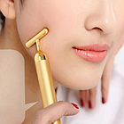 Ліфтинг-масажер Energy Beauty Bar, вібромасажер для обличчя Revoskin Gold, фото 4