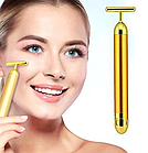 Ліфтинг-масажер Energy Beauty Bar, вібромасажер для обличчя Revoskin Gold, фото 3