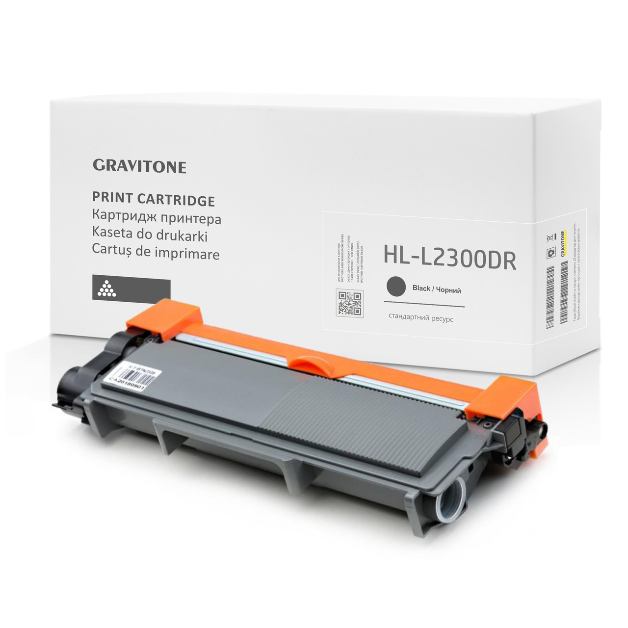 Сумісний картридж Brother HL-L2300DR (тонер-картридж) стандартний ресурс, 1.200 стор., аналог від Gravitone