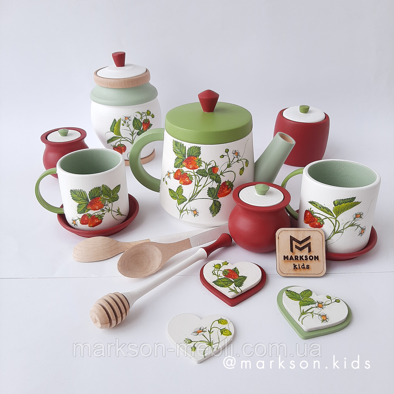 Іграшковий посуд Markson kids -  Strawberry - Чайний набір