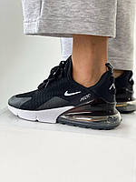 Кроссовки Nike Air Max 270 Black White Кроссовки Найк Аир Макс 270 мужские женские унисекс