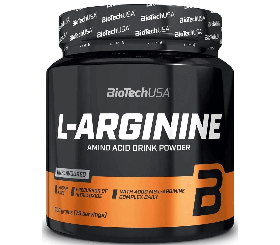 Аргінін - BioTech USA L-Arginine Powder / 300 g