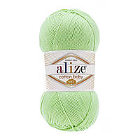 Alize COTTON BABY SOFT (Коттон Бейби Софт) № 41 зеленый (Пряжа хлопок с акрилом, нитки для вязания)