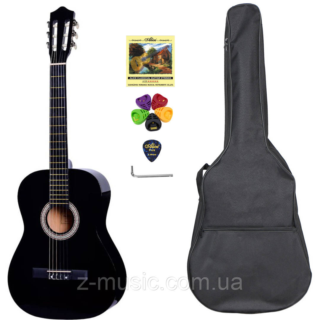 Гітара класична 4/4 Olive Tree CG-39 BK (чохол, медіатор, скарбничка, струна, ключ)